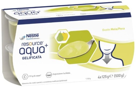 RESOURCE AQUA ACQUA GELIFICATA+APPLEPEAR CUP 6 4X125 G - farmagiri