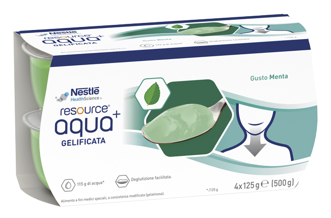 RESOURCE AQUA ACQUA GELIFICATA+MINT CUP 6 4X125 G - farmagiri