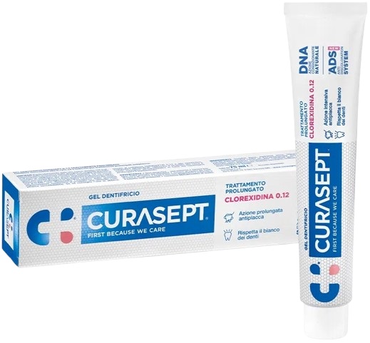 CURASEPT DENTIFRICIO 0,12 75 ML ADS+DNA - farmagiri