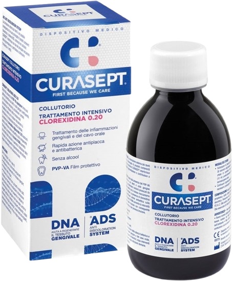 CURASEPT COLLUTORIO 0,20 ADS + DNA 200 ML - farmagiri