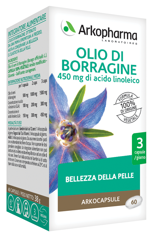 ARKOPHARMA OLIO DI BORRAGINE 60 PERLE - farmagiri