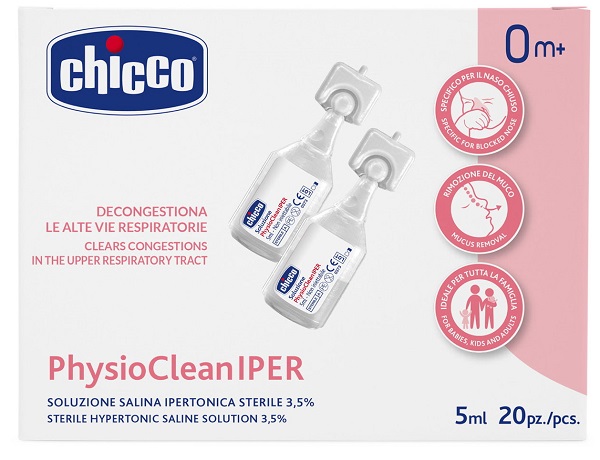 CHICCO SOLUZIONE HYPERTONIC 5 ML 20 PEZZI - farmagiri
