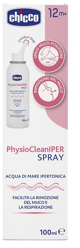 CHICCO PHYSIOCLEAN SOLUZIONE IPERTONICA SPRAY 100 ML - farmagiri