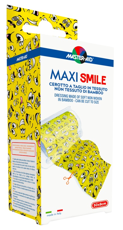 CEROTTO A TAGLIO MASTER-AID MAXI SMILE TNT 50 X 8 CM - farmagiri