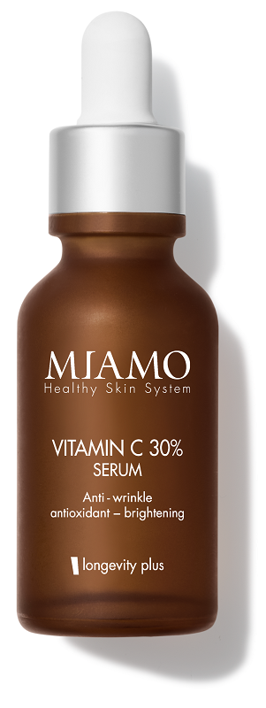 MIAMO HEALTHY SKIN SYSTEM VITAMIN C 30% SERUM ANTI WRINKLE ANTIOXIDANT BRIGHTENING LONGEVITY PLUS 30 ML - farmagiri