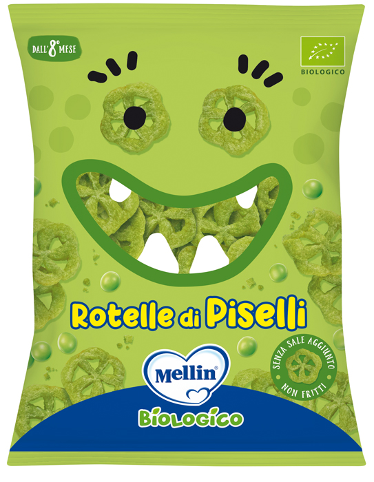 MELLIN SNACK BIO ROTELLE PISELLI 20 G - farmagiri
