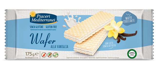 PIACERI MEDITERRANEI WAFER VANIGLIA 175 G - farmagiri