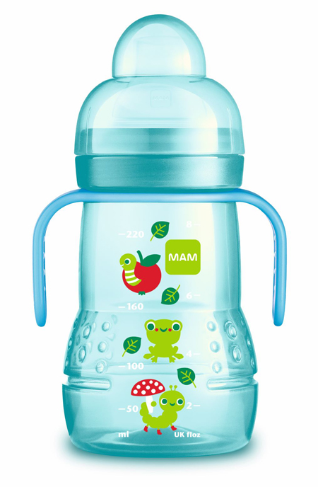 MAM TRAINER 220 ML 4+ BECCUCCIO SOFT SILICONE NEUTRO - farmagiri