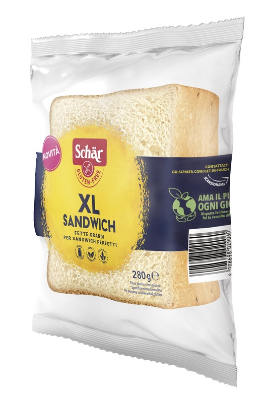 SCHAR XL SANDWICH PANE BIANCO SENZA LATTOSIO 280 G - farmagiri