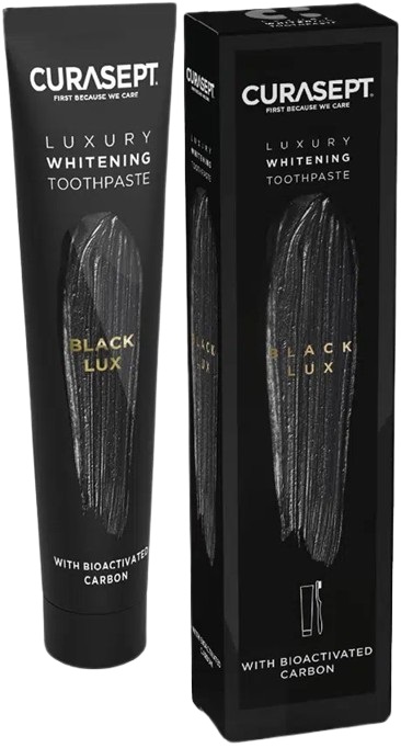 CURASEPT BLACK LUXURY WHITENING DENTIFRICIO 75 ML - farmagiri