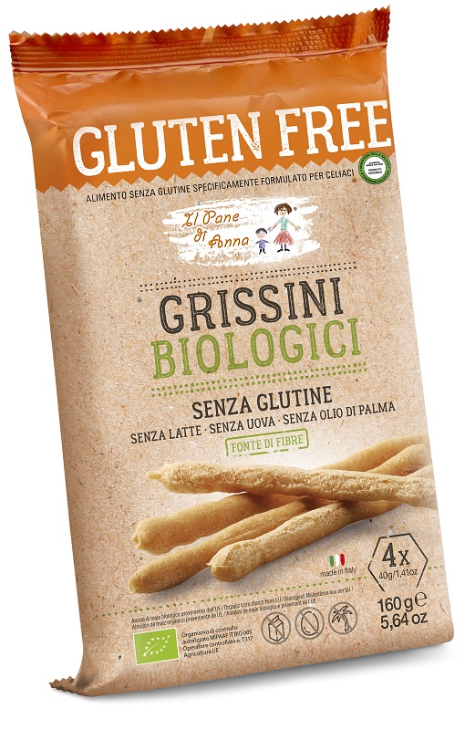 IL PANE DI ANNA GRISSINI BIOLOGICI 160 G - farmagiri