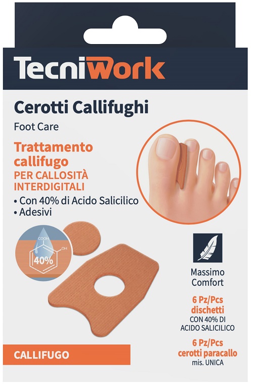 CEROTTO CALLIFUGO INTERDIGITALE 6 PEZZI + 6 DISCHETTI - farmagiri