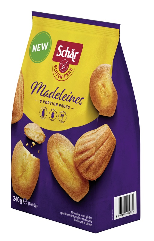 SCHAR MADELEINES SENZA LATTOSIO 8 PORZIONI DA 30 G - farmagiri