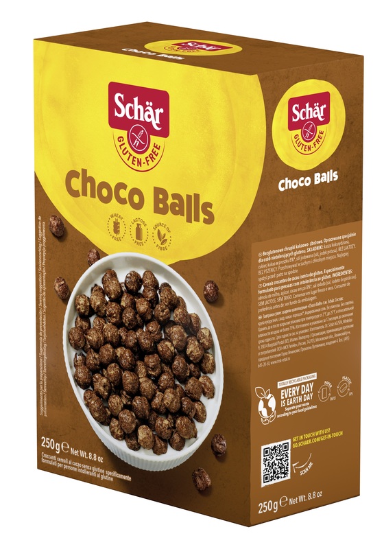 SCHAR CHOCO BALLS CEREALI SENZA LATTOSIO 250 G - farmagiri