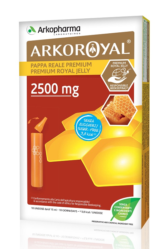 ARKOROYAL PAPPA REALE 2500 MG SENZA ZUCCHERO 10 FIALE - farmagiri