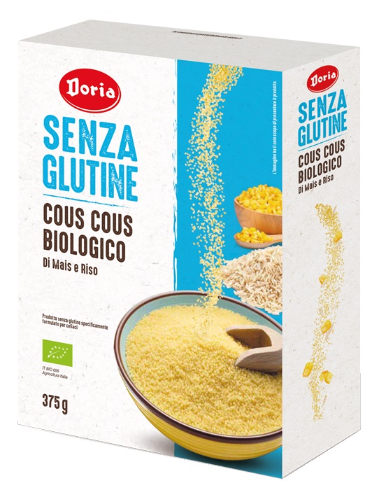 DORIA COUS COUS BIOLOGICO MAIS-RISO 375 G - farmagiri