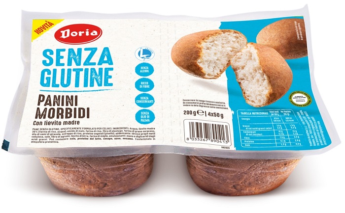 DORIA PANINI MORBIDI 4 PEZZI DA 50 G - farmagiri