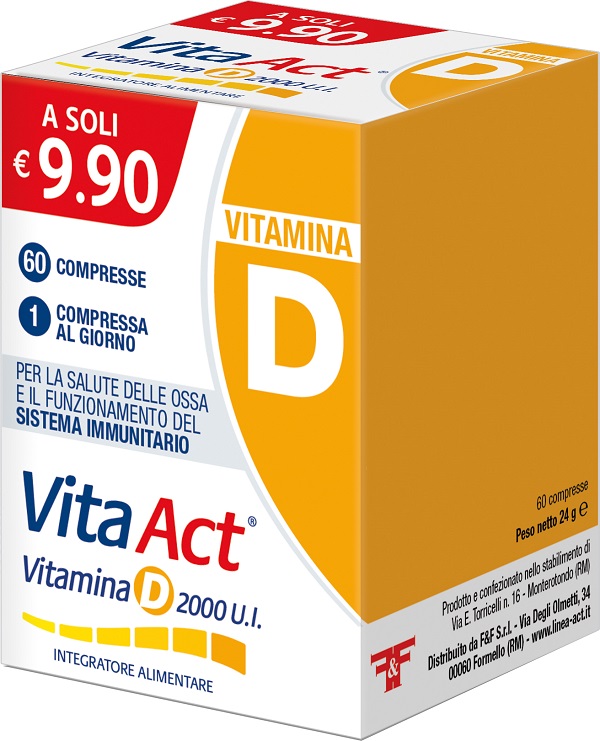 VITA ACT VITAMINA D 2000UI 60 COMPRESSE - farmagiri