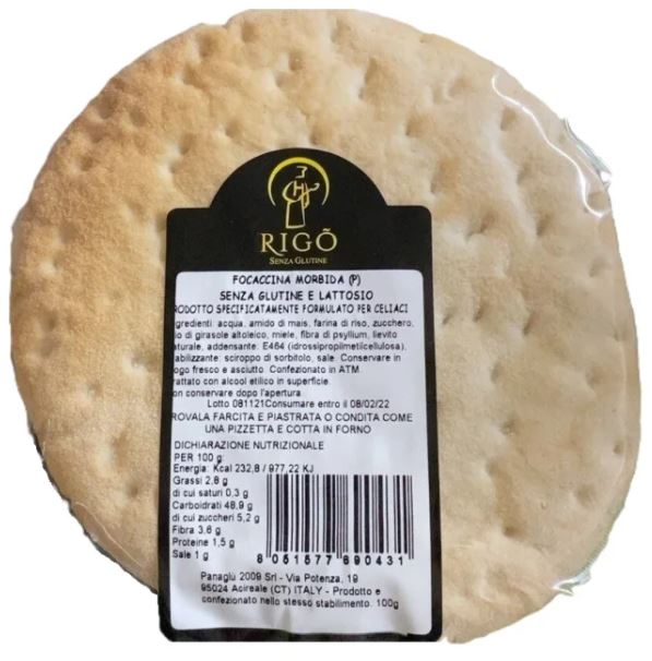 RIGO' FOCACCINA MORBIDA 100 G - farmagiri