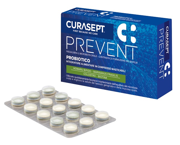 CURASEPT PREVENT PROBIOTICO 14 COMPRESSE MASTICABILI - farmagiri