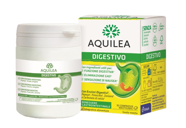 AQUILEA DIGESTIVO 30 COMPRESSE MASTICABILI - farmagiri