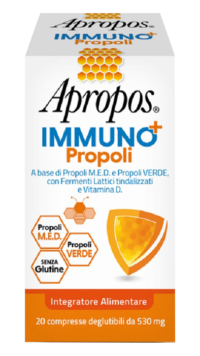 APROPOS IMMUNO+ PROPOLI 20 COMPRESSE DEGLUTIBILI - farmagiri