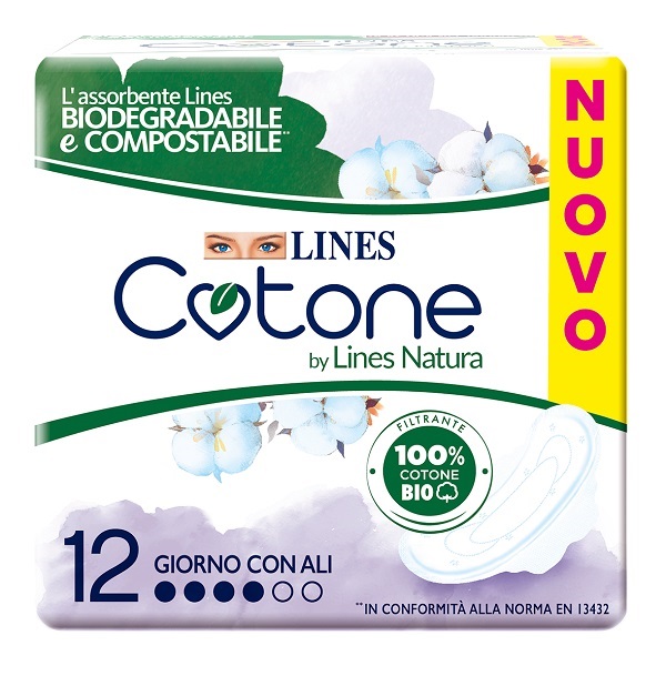 LINES COTONE BIO ULTRA ALI 12 PEZZI - farmagiri