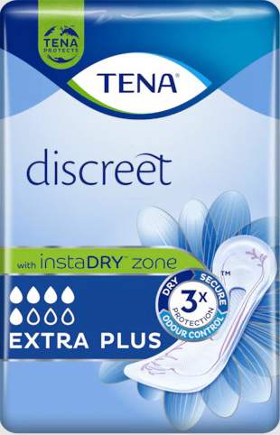 ASSORBENTE INCONTINENZA LEGGERA TENA DISCREET EXTRA PLUS 16 PEZZI - farmagiri