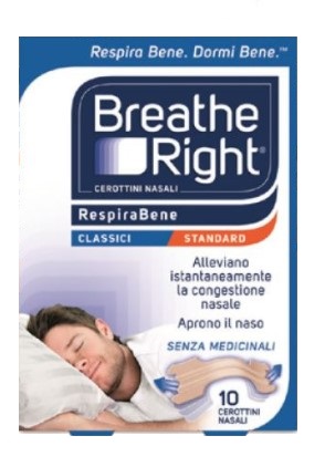 CEROTTI NASALI BREATHE RIGHT CLASSICI 10 PEZZI - farmagiri