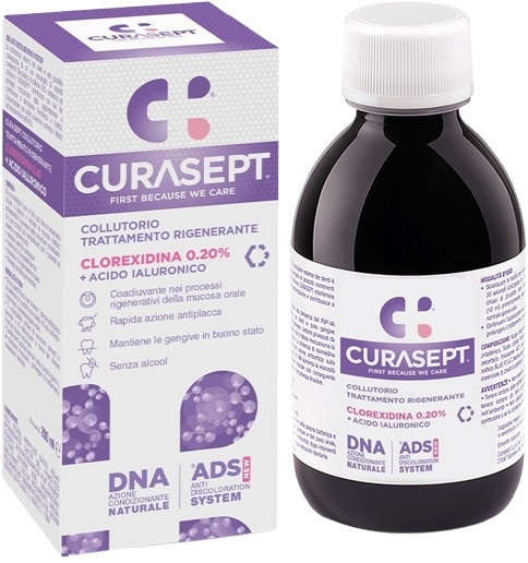 CURASEPT COLLUTORIO ADS DNA TRATTAMENTO RIGENERANTE 200 ML - farmagiri