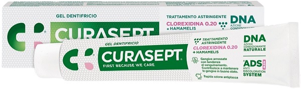 CURASEPT GEL DENTIFRICIO ADS DNA TRATTAMENTO ASTRINGENTE 75 ML - farmagiri