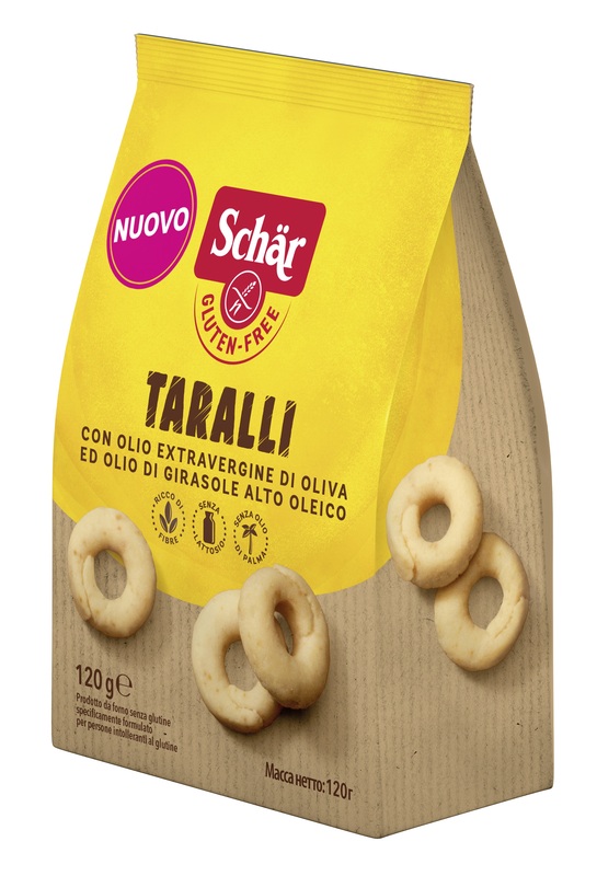 SCHAR TARALLI SENZA LATTOSIO 120 G - farmagiri