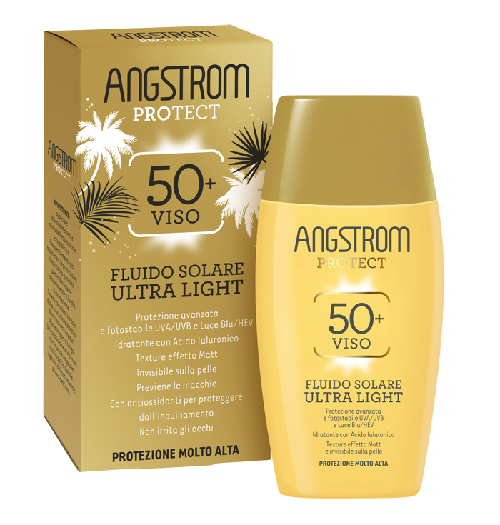 ANGSTROM FLUIDO SOLARE VISO ULTRA LIGHT SPF 50+ 40 ML - farmagiri