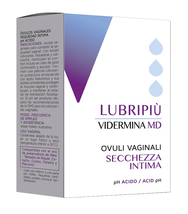 VIDERMINA LUBRIPIU' OVULI VAGINALI 2 BLISTER DA 5 OVULI - farmagiri