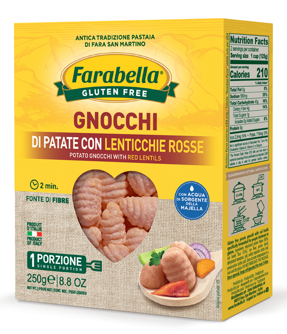 FARABELLA GNOCCHI PATATE E LENTICCHIE 250 G - farmagiri