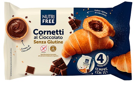 NUTRIFREE CORNETTI CIOCCOLATO 4X60 G - farmagiri