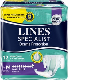PANNOLONE A MUTANDINA LINES SPECIALIST DERMA MAXI XL 20 PEZZI - farmagiri
