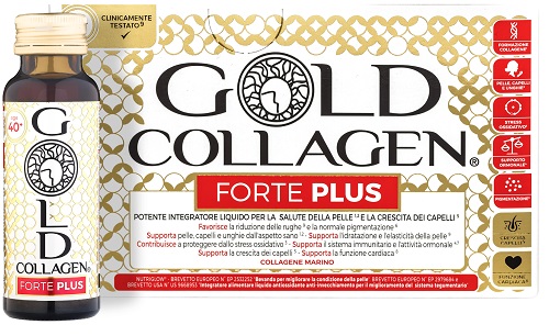 GOLD COLLAGEN FORTE PLUS 10 FLACONI DA 50 ML 5G COLLAGENE - farmagiri