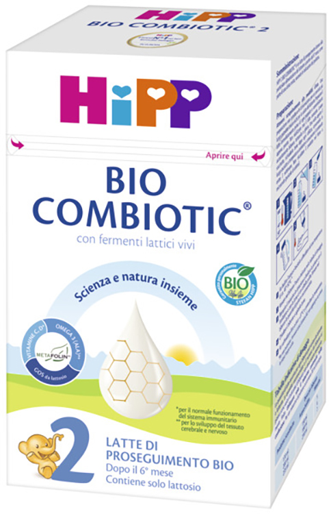 HIPP LATTE 2 COMBIOTIC 600 G BIO - farmagiri