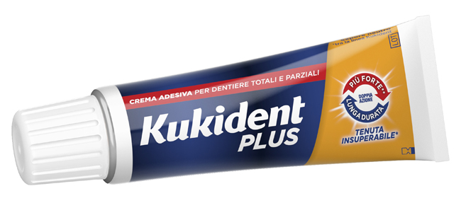 KUKIDENT PLUS DOPPIA AZIONE CREMA ADESIVA DENTIERE 40 G - farmagiri