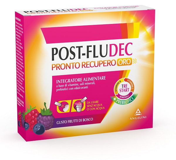 POSTFLUDEC FRUTTI DI BOSCO PRONTO RECUPERO ORO 12 BUSTINE - farmagiri