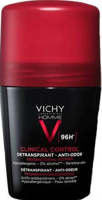 VICHY HOMME DEODORANTE CLINICAL CONTROL 96H ROLL 50 ML - farmagiri