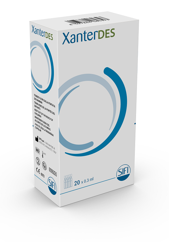 XANTERDES SOLUZIONE OFTALMICA 20 FLACONCINI MONODOSE DA 0,3 ML - farmagiri