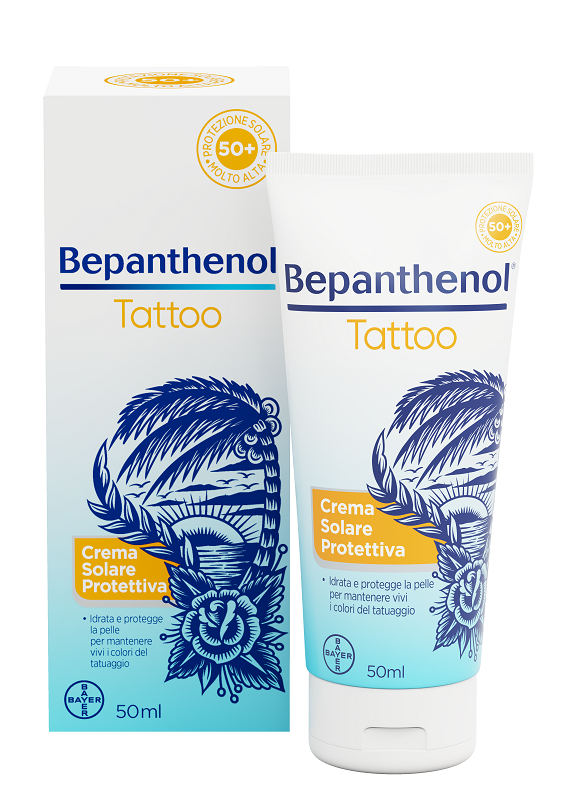 BEPANTHENOL TATTOO CREMA SOLARE PROTETTIVA SPF50+ 50 ML - farmagiri