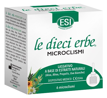 ESI LE DIECI ERBE MICROCLISMI 6 PEZZI - farmagiri