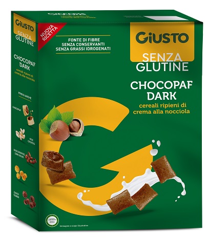 GIUSTO SENZA GLUTINE CHOCOPAFF DARK 300 G - farmagiri