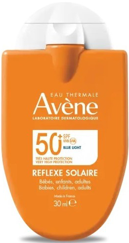 EAU THERMALE AVENE REFLEXE SOLAIRE SPF50+ BEBE BAMBINI ADULTO 30 ML - farmagiri