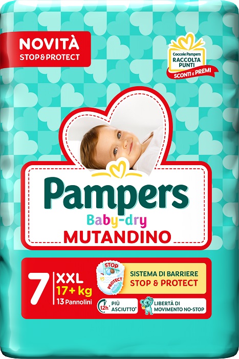 PAMPERS BABY DRY PANNOLINO MUTANDINA XXL SMALL PACK 13 PEZZI - farmagiri
