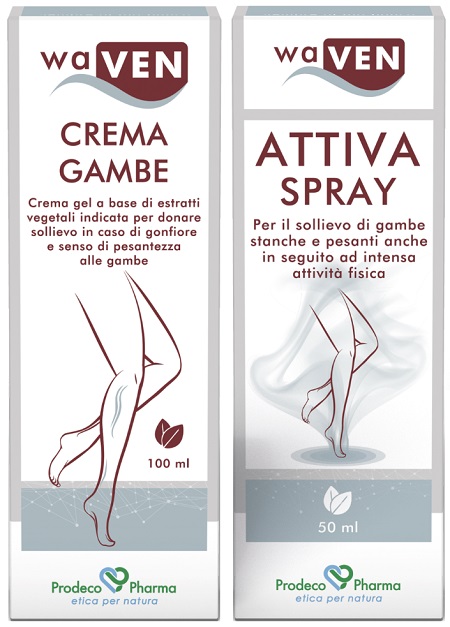 WAVEN CREMA GAMBE 100 ML + ATTIVA SPRAY 50 ML - farmagiri