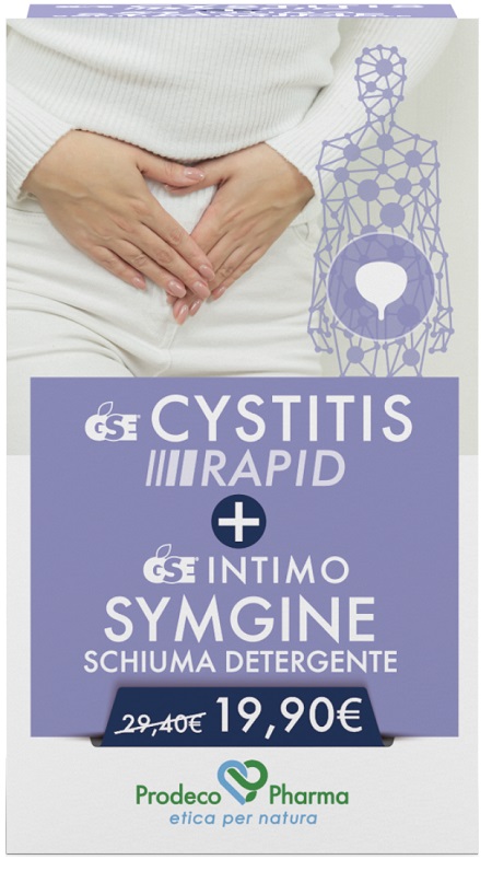 GSE CYSTITIS RAPID 30 COMPRESSE + SYMGINE SCHIUMA 100 ML - farmagiri